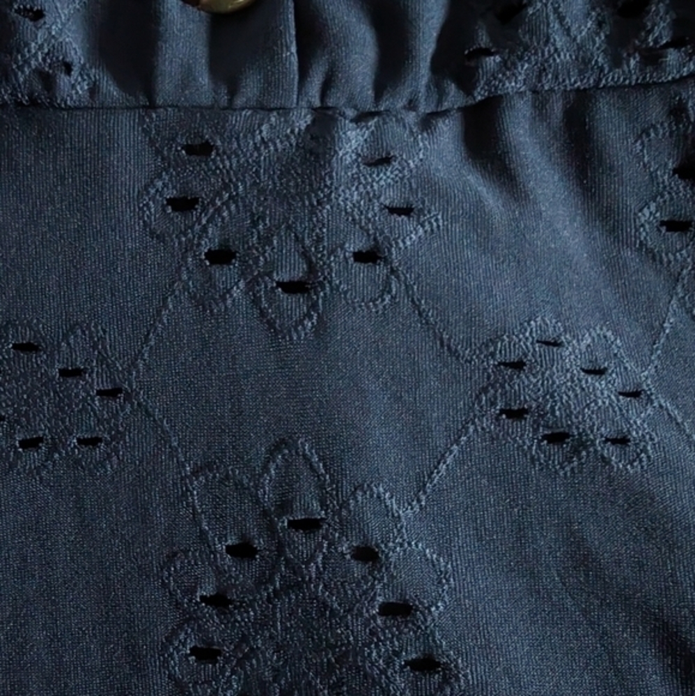 As U Wish Sleeveless Navy Blue Summer Dress Size Medium - Picture 4 of 11